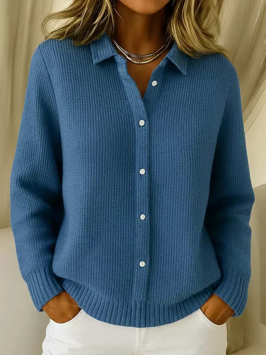 CARMELA | GIACCA IN MAGLIA TESTURIZZATA CON BOTTONI