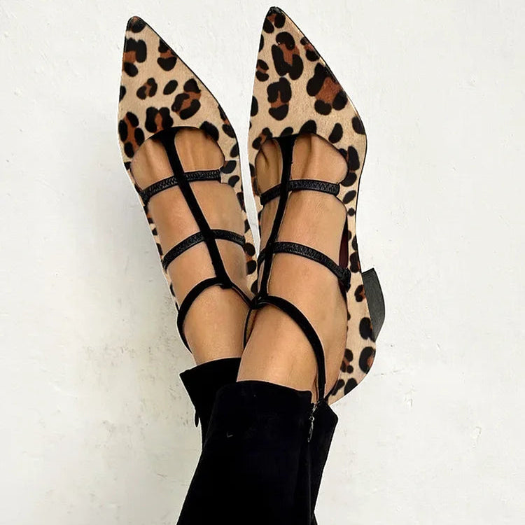 CARMEN LUZ | SCARPE CON TACCO E CINTURINO LEOPARDATO