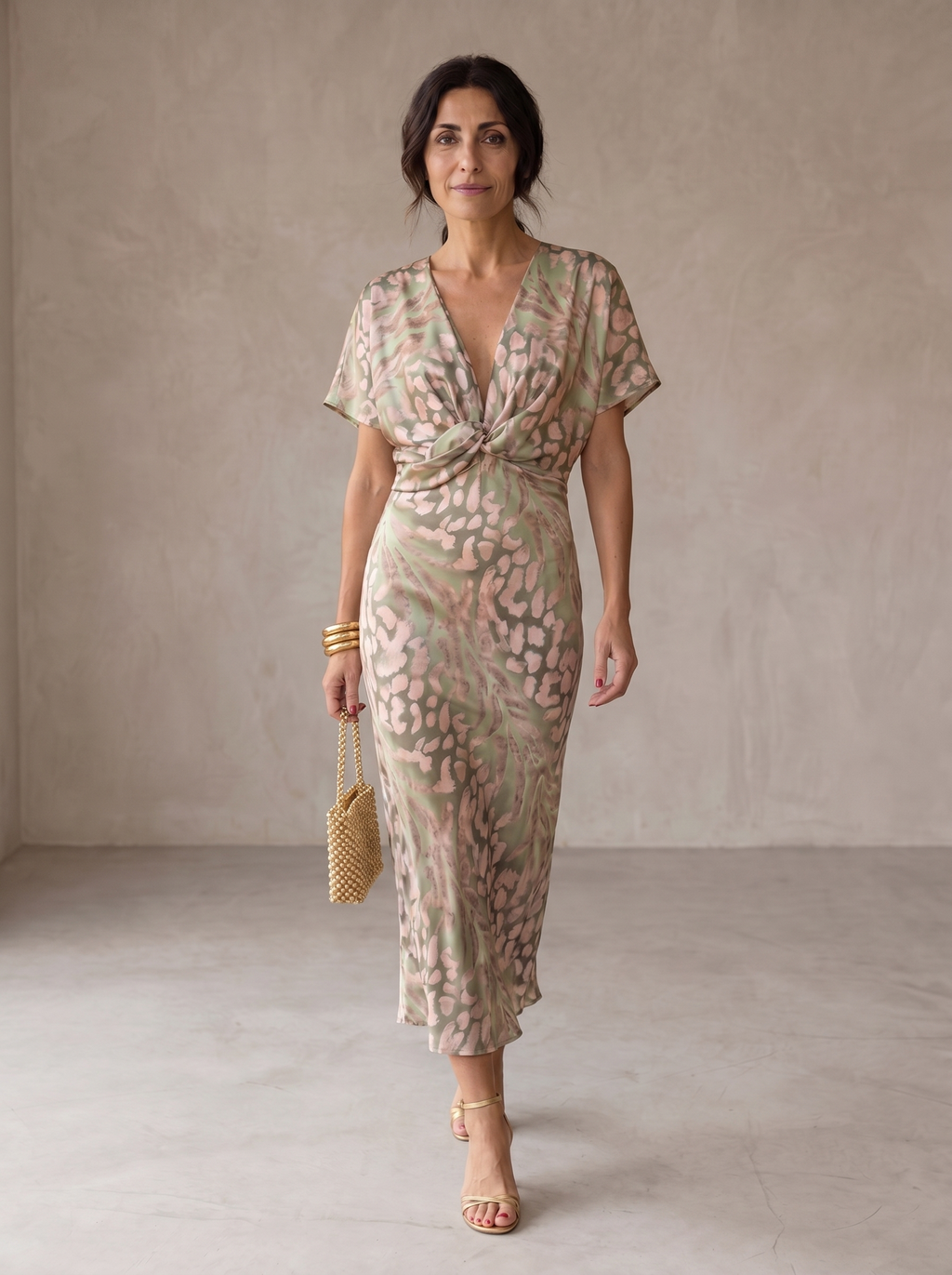ANTONELLA | VESTITO ELEGANTE IN TESSUTO LEGGERO E FLUIDO
