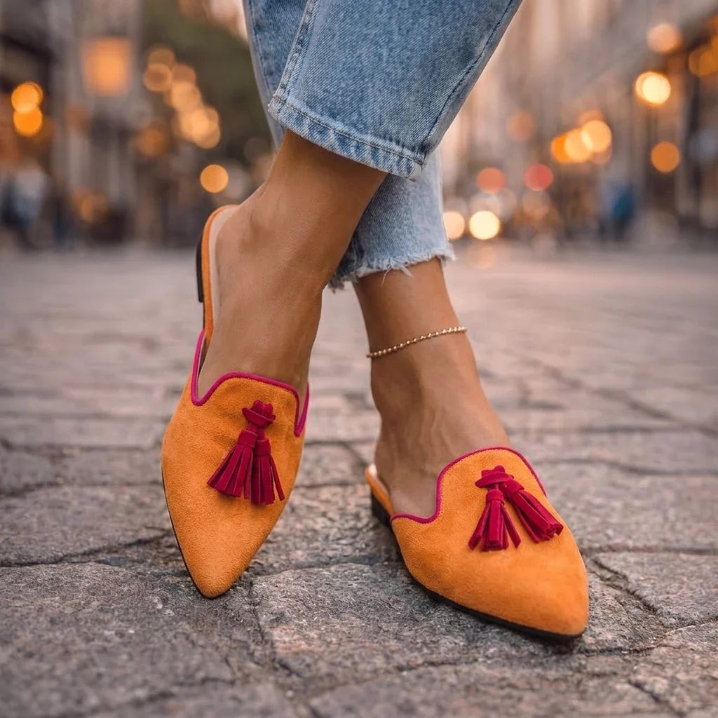 SERAFINA | MULES A PUNTA CON NAPPINE