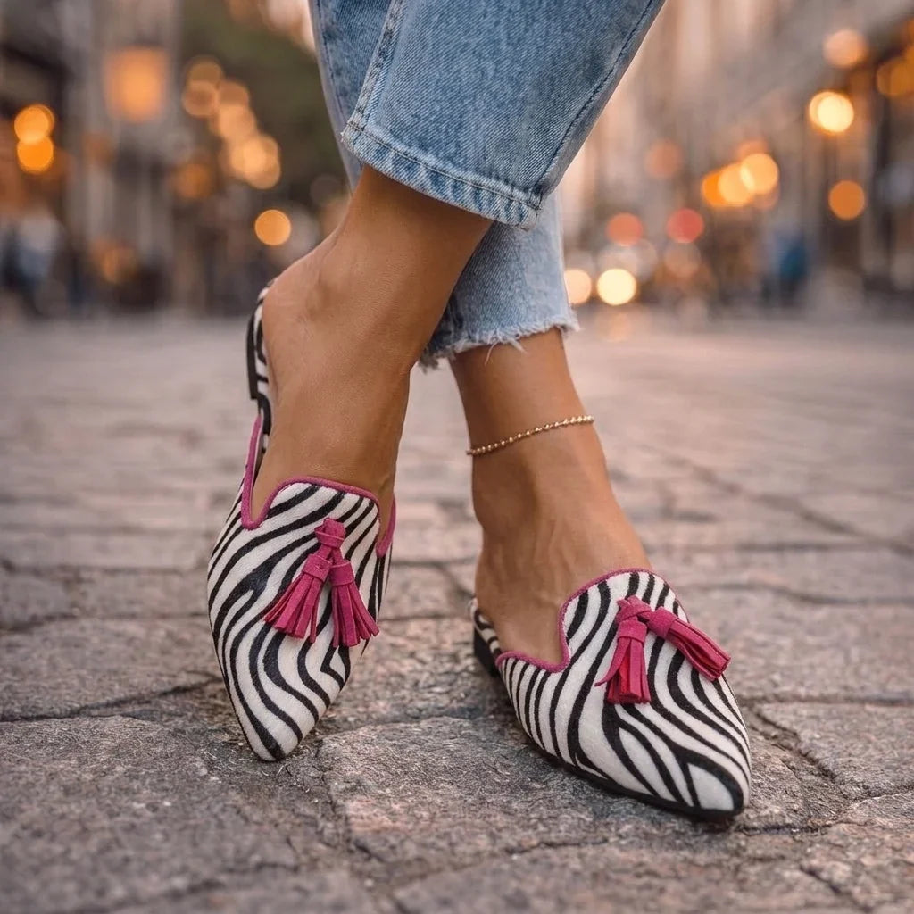 SERAFINA | MULES A PUNTA CON NAPPINE