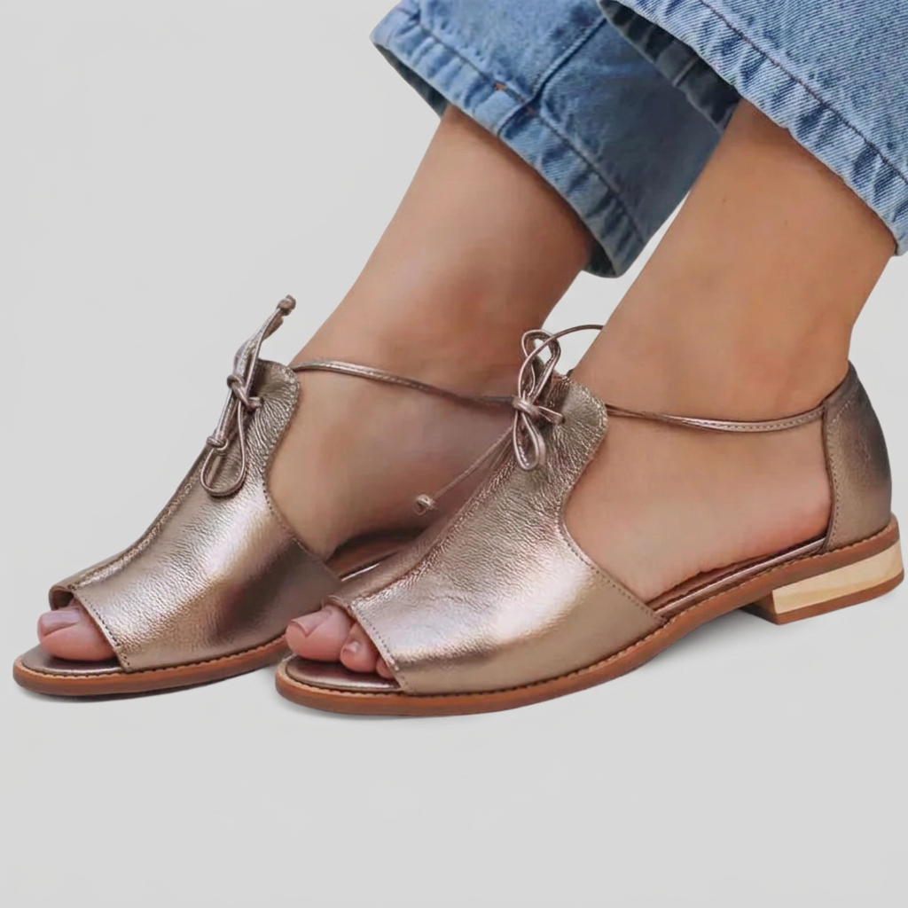 LILLIANA – SANDALI IN PELLE CON CINTURINI