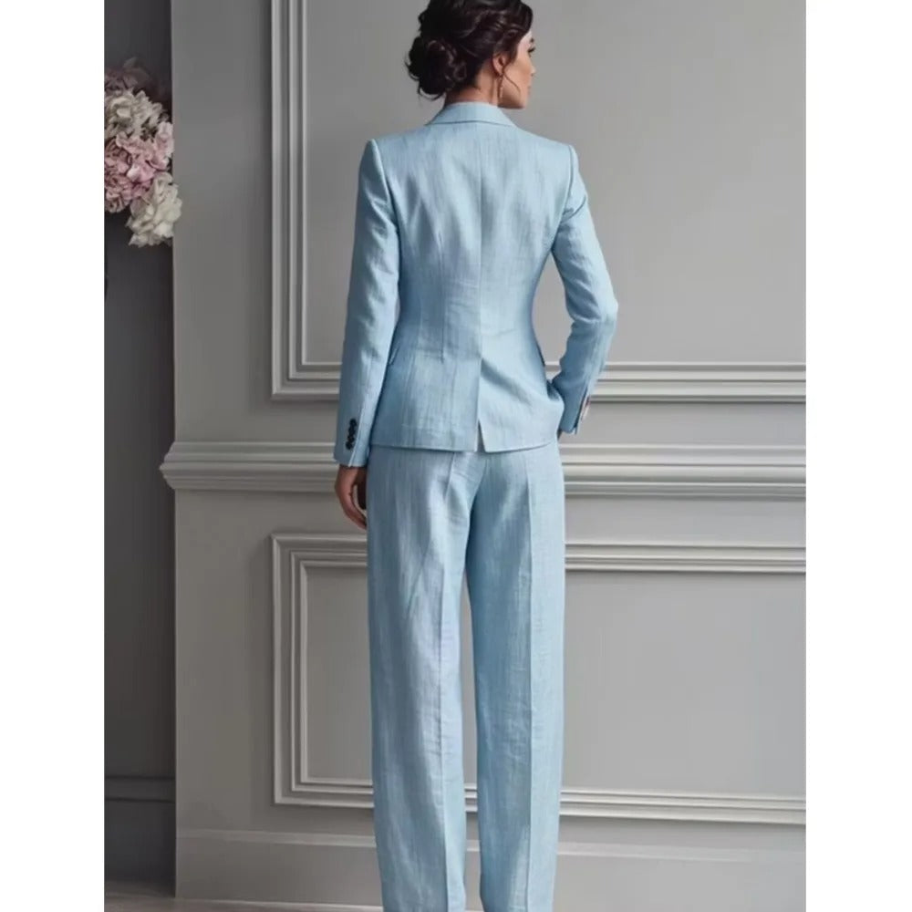 Victoria | completo elegante con blazer aderente e pantaloni larghi