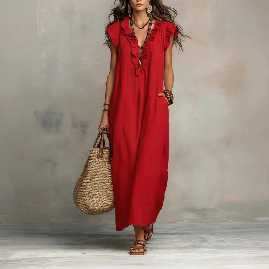 ZOEY | VESTITO LUNGO BOHEMIEN