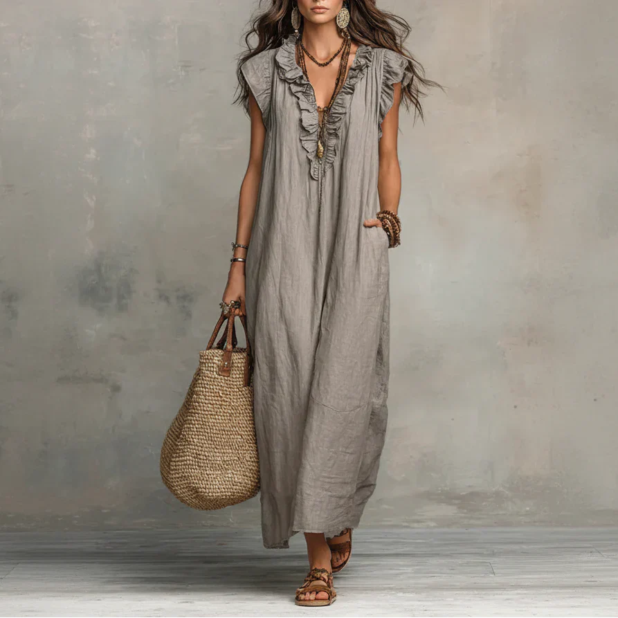 ZOEY | VESTITO LUNGO BOHEMIEN